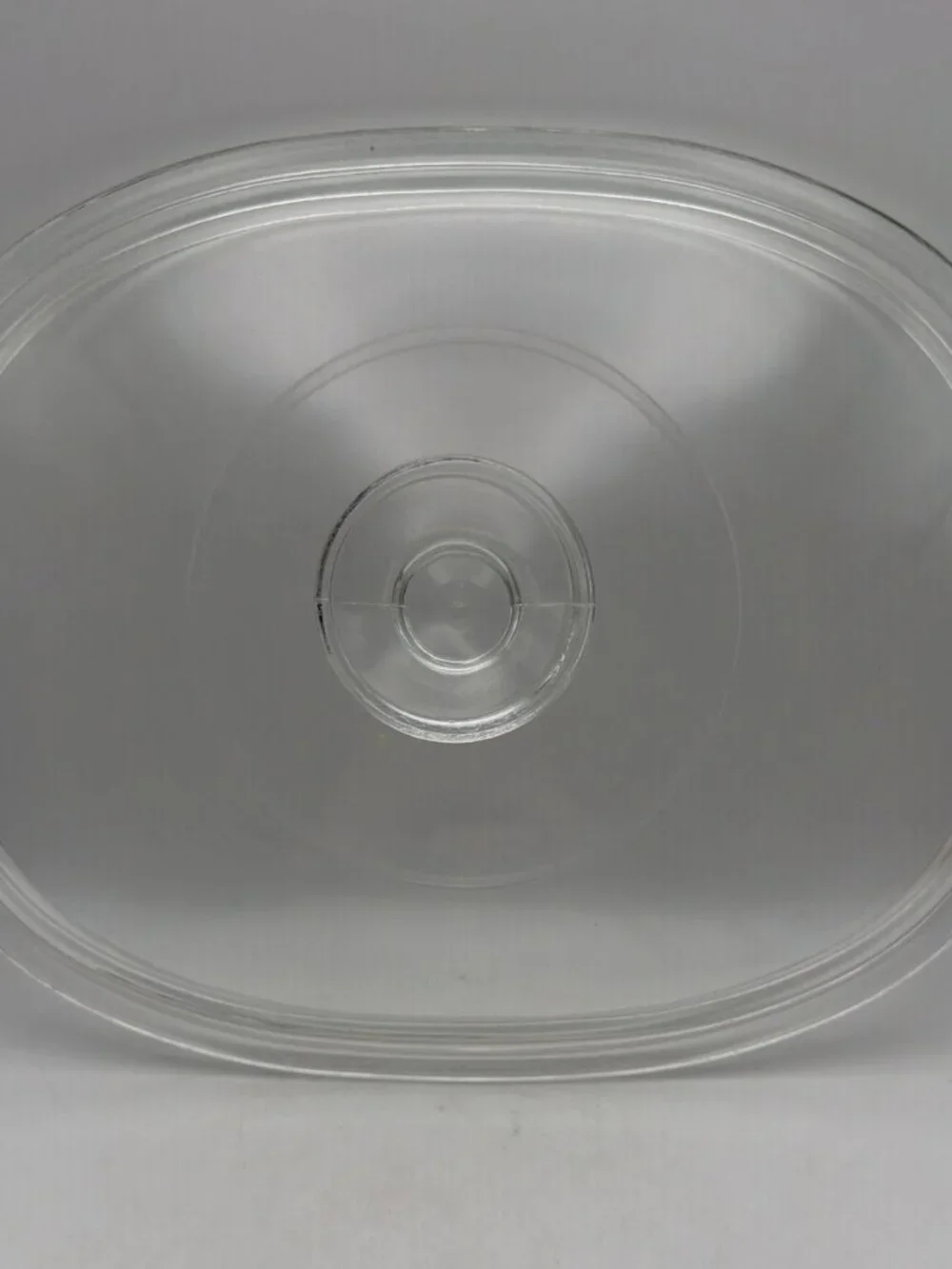 Pyrex F12C Glass Oval 1.5 qt Casserole Lid Only Replacement Glassware‎ EUC